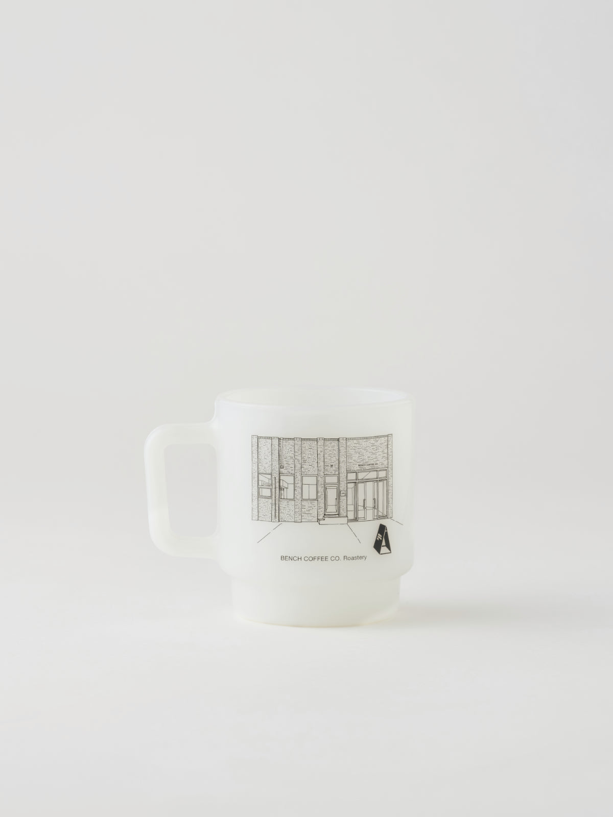 BENCH COFFEE CO. Roastery Milk Glass Mug